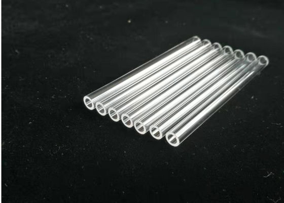 6mm OD Fused ควอตซ์หลอดแก้ว End Fire ซิลิก้าหลอดแก้วขัด ผู้ผลิต