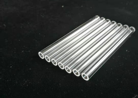 6mm OD Fused ควอตซ์หลอดแก้ว End Fire ซิลิก้าหลอดแก้วขัด ผู้ผลิต