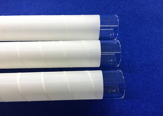 PECVD Fused OD 30 มม. ควอตซ์หลอดแก้วด้วยไฟเบอร์สีขาว 3M ใช้ในอุตสาหกรรมพลังงานแสงอาทิตย์ทนต่ออุณหภูมิสูง ผู้ผลิต